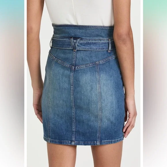 NWT Veronica beard Alaina notch waist jean skirt size 10 - Picture 2 of 4